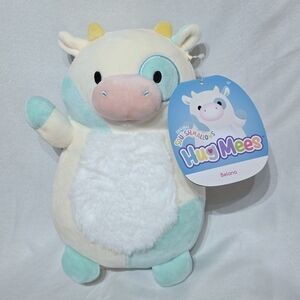 Belana 10" Fuzzy Belly Hugmees Blue Squishmallows cow stuffed animal